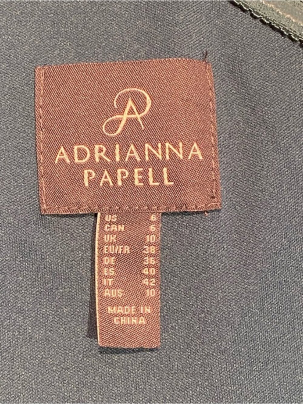 Adrianna Papell Teal One Shoulder Crepe Chiffon Gown (size 6) - Picture 5 of 14